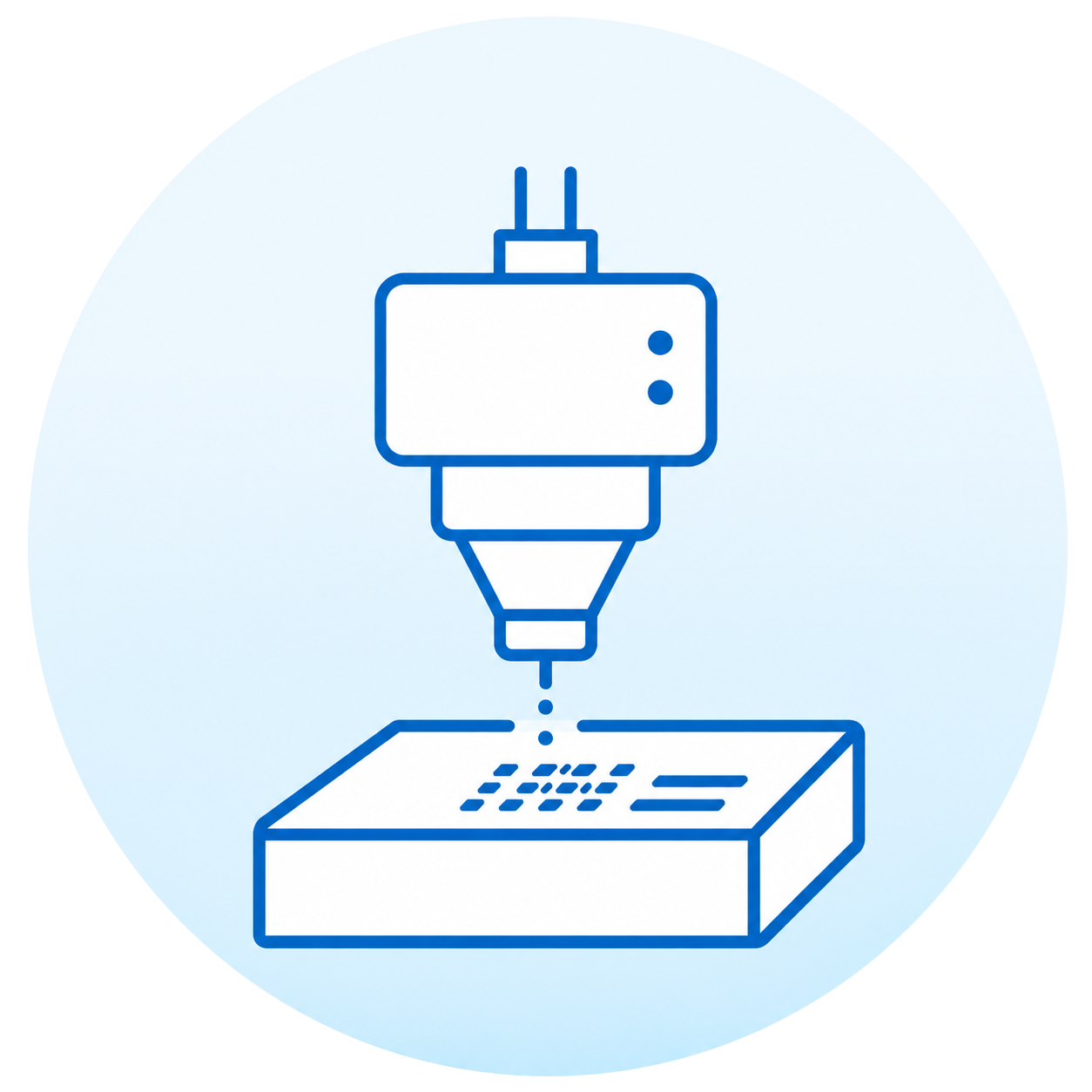 icono inyectado de datos y codificación
